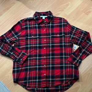 Red Old Navy Plaid women’s Shirt size Small